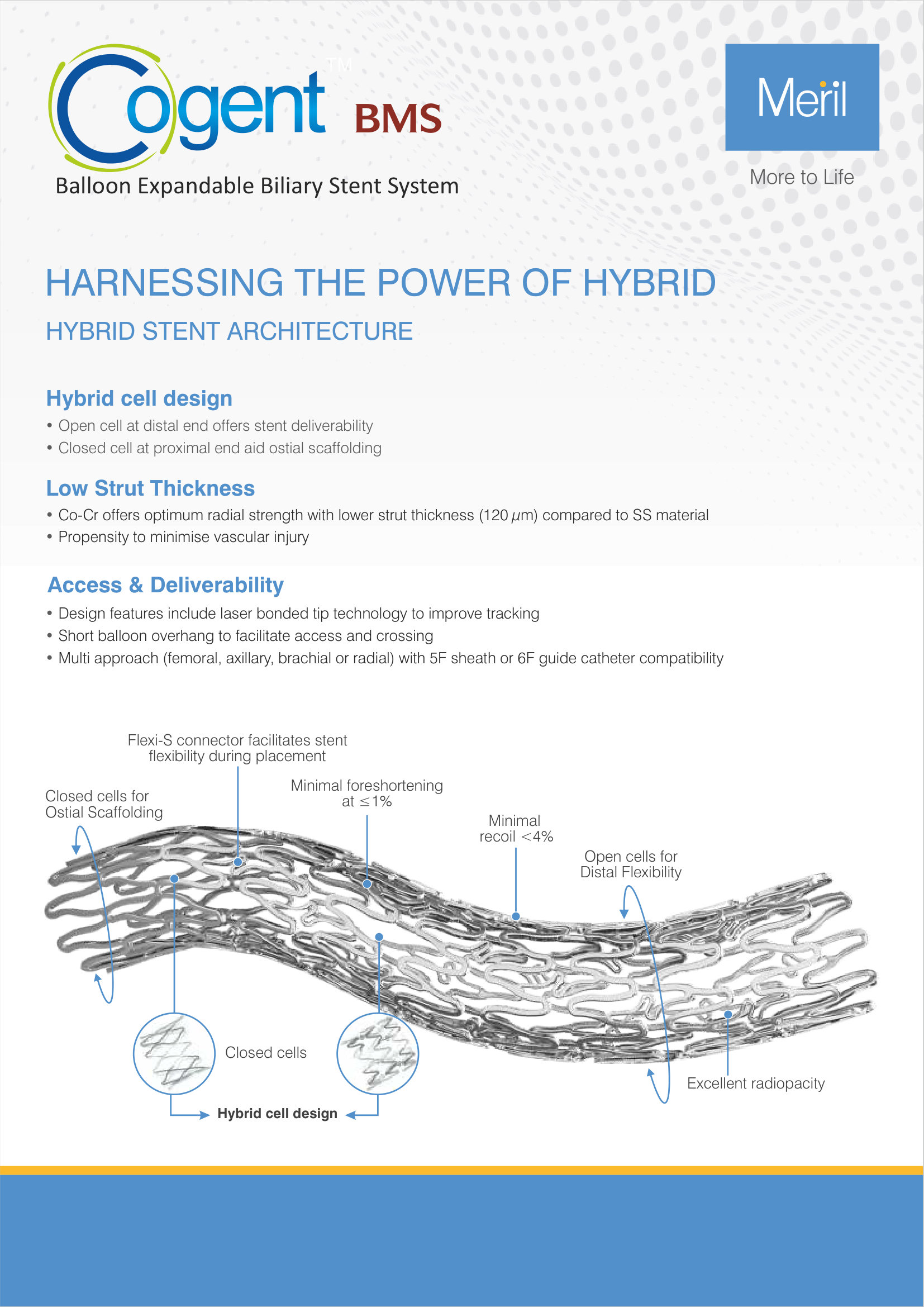 Cogent BMS Balloon Expandable Biliary Stent System