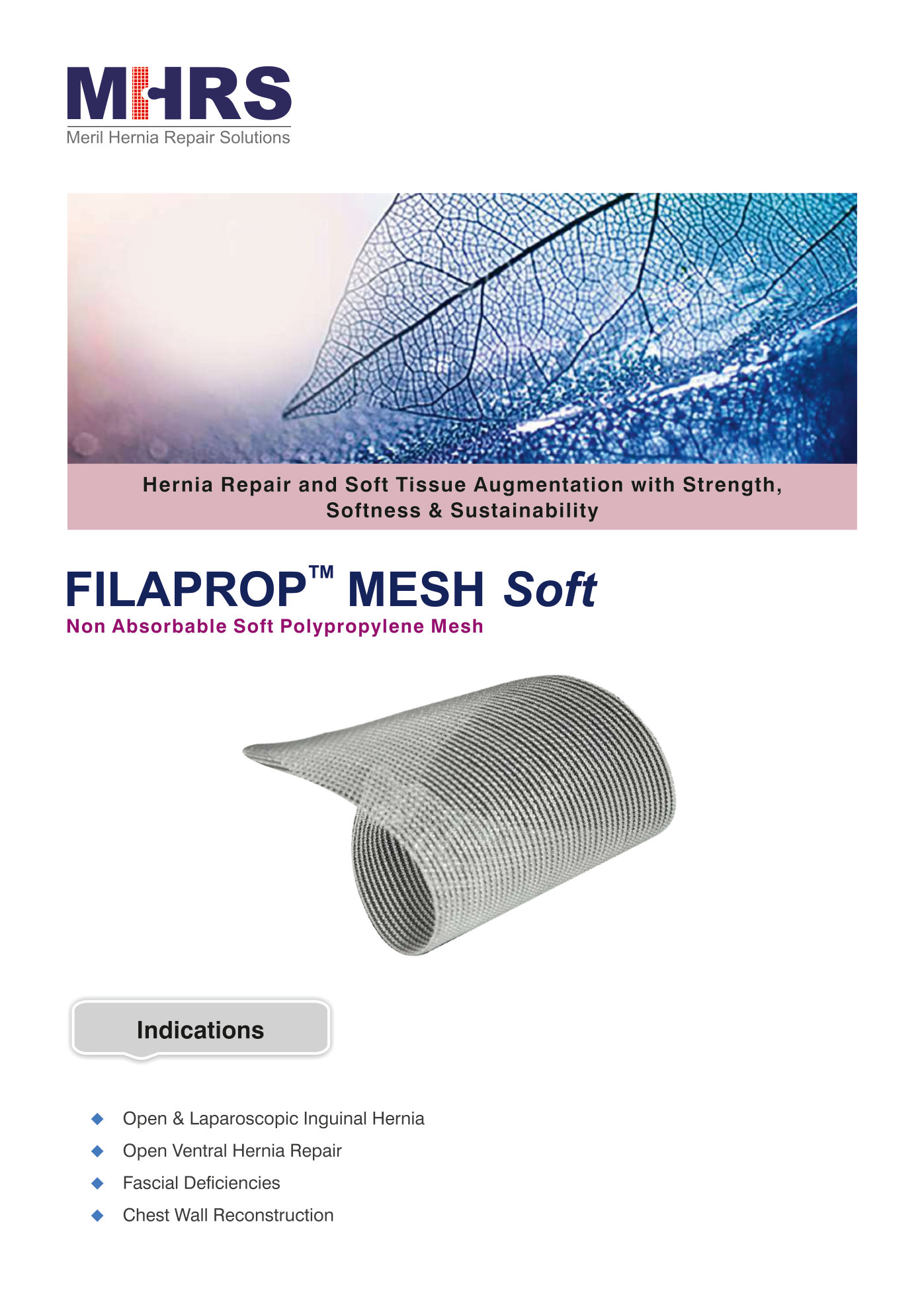 FILAPROP MESH SOFT POLYPROPYLENE SOFT MESH